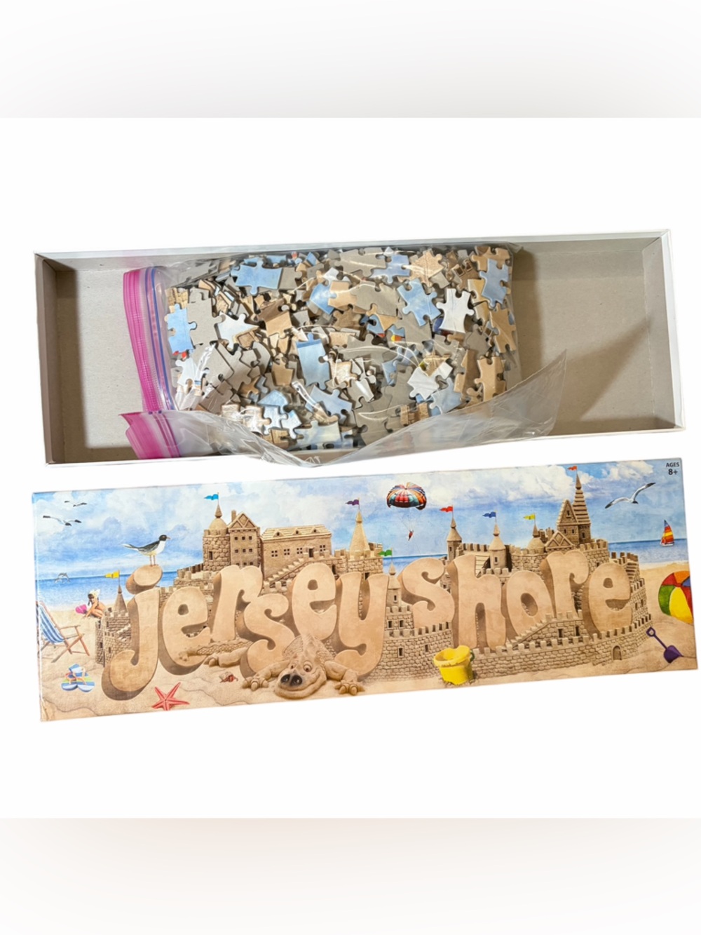 Jersey Shore 500 Piece Puzzle RARE 2013 Royal River Company 12 X 36 COMPLETE!